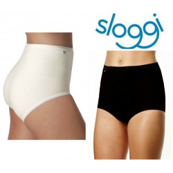  2 slip donna mutanda Sloggi BASIC MAXI vita alta in cotone