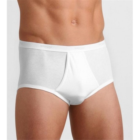 Due Slip uomo mutanda vita alta con apertura laterale SLOGGI BASIC MAXI cotone elastico