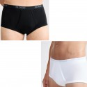 Due Slip uomo mutanda vita alta con apertura laterale SLOGGI BASIC MAXI cotone elastico