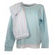 Pigiama tuta donna lungo in cotone leggero estivo primaverile Angel's a righe