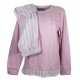 Pigiama tuta donna lungo in cotone leggero estivo primaverile Angel's a righe