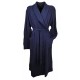  Vestaglia Donna in caldo cotone interlock sciallata con cintura Vilfram 50 blu