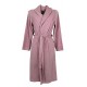  Vestaglia Donna in caldo cotone velur sciallata con cintura Vivisence 5022 rosa