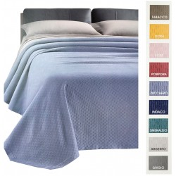 Copriletto Matrimoniale 2 piazze estivo Kari in cotone jacquard Clori