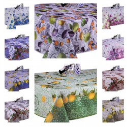 Tovaglia rettangolare Antimacchia No Stiro Adera' Maison fiori girasole limoni