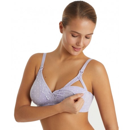 Promise Reggiseno Allattamento coppa sfoderata Z9151coppa C-D lavanda