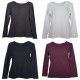 Maglia donna manica lunga Sotto giacca modal Tramonte Lucy