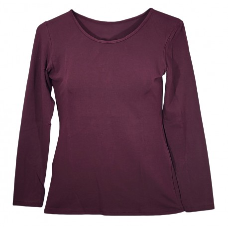 Maglia donna manica lunga Sotto giacca modal Tramonte Lucy