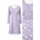 Camicia da Notte Premaman e Allattamento PROMISE Cotone e Viscosa