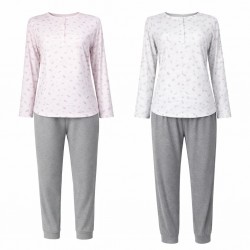Pigiama Donna Lingery Caldo Cotone Invernale
