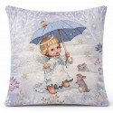 Cuscino Arredo Con Imbottitura Karì Gobelin 45x45 cm