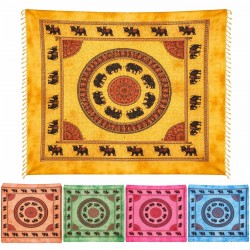 Telo Mare Fouta Maxi Mandala Elefante 220x240 Cotone