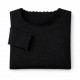 Maglia Intima Donna Tramonte Pura Lana a Costine Manica Lunga