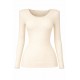 Maglia Intima Donna Tramonte Pura Lana a Costine Manica Lunga