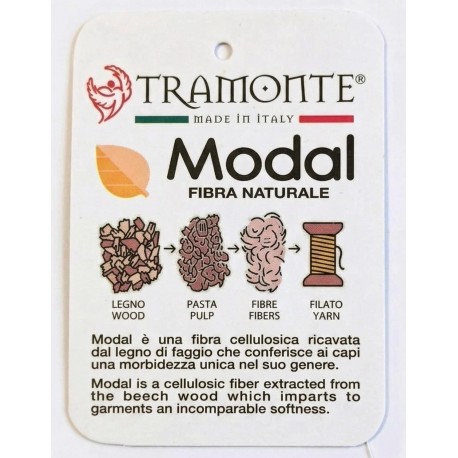 Maglia Manica Lunga Donna Tramonte Leonida Modal Bordi in Pizzo