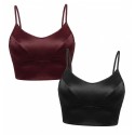 Reggiseno Bralette Tramonte Raso Elasticizzato Coppe Removibili