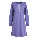 Camicia da Notte Donna Invernale IRGE Caldo Cotone