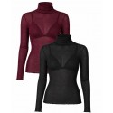 Maglia Manica Lunga Dolcevita Donna Jadea Modal Cashmere Collo Alto