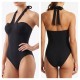 Costume Mare Donna Intero a Fascia Gisela Tessuto Piquet