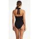Costume Mare Donna Intero a Fascia Gisela Tessuto Piquet