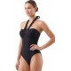 Costume Mare Donna Intero a Fascia Gisela Tessuto Piquet