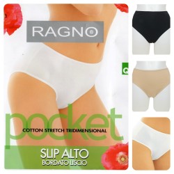 2 Slip donna RAGNO Pocket alto cotone 07455Q