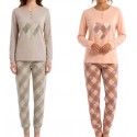 Pigiama Donna Infiore Caldo Cotone Invernale