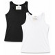 Canotta Donna Olimpionica FRALY Scollo a V Cotone Modal Spalla Larga