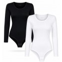 Body Donna COTONELLA Manica Lunga Caldo Cotone Elasticizzato
