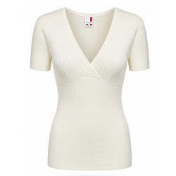 Maglia Donna Invernale Manica Corta MADIVA Lana Vergine 80%
