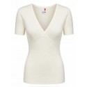 Maglia Donna Invernale Manica Corta MADIVA Lana Vergine 80%