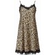  Sottoveste Camicia da notte Donna in Raso Animalier Kuvee