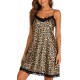  Sottoveste Camicia da notte Donna in Raso Animalier Kuvee