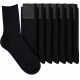 6 Paia Calzini Corti Calze Uomo Caldo Cotone Senza Elastico Nero
