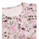Pigiama Donna Caldo Cotone Invernale Granchio Floreale