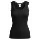 Maglia Canottiera Donna Lana Seta Fraly Costine con Pizzo Spalla Larga Invernale