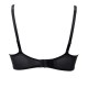Reggiseno ricamato sfoderato con ferretto Rosa Faia Fleur 5653 Nero