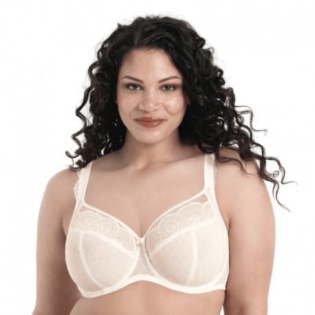 Reggiseno ricamato sfoderato con ferretto Rosa Faia Selma 5635 Crystal