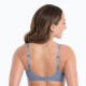 Reggiseno ricamato sfoderato con ferretto Rosa Faia Eloise 5294
