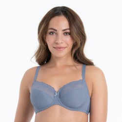 Reggiseno ricamato sfoderato con ferretto Rosa Faia Eloise 5294