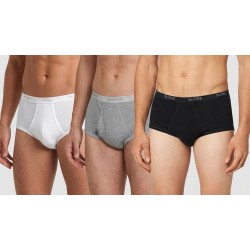 Slip Uomo Sloggi Maxi Vita Alta Apertura Laterale Cotone Elasticizzato 2 Pezzi
