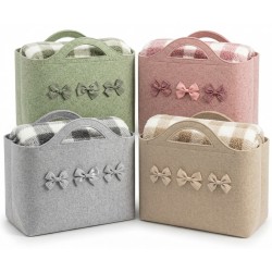Coperta Plaid Matrimoniale 200x210 Pile Coral + Borsa Feltro