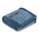 Coperta Plaid Matrimoniale 200x220 Pile Sherpa + Borsa Feltro