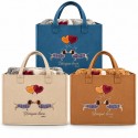 Coperta Plaid Matrimoniale 200x220 Pile Sherpa + Borsa Feltro