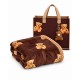 Coperta Plaid Matrimoniale 200x220 Pile Sherpa + Borsa e Portachiavi
