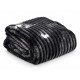 Coperta Plaid Matrimoniale a Costine 200x210 Pile Coral + Borsa Feltro