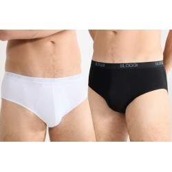 Slip Uomo Sloggi Basic Midi Cotone Elasticizzato 2 Pezzi