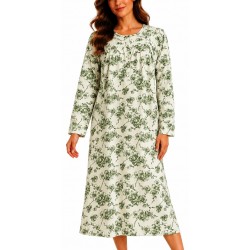 Camicia da Notte Donna Invernale Sielei Caldo Cotone