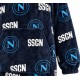 Plaid Poncho TV Maniche Cappuccio SSC Napoli Felpa Coperta Pile Hermet Unisex