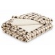 Coperta Plaid Invernale INFIORE 125x180 cm Pile e Sherpa Agnellata Pied-de-Poule